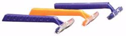 Picture of DUKAL DAWNMIST RAZORS Razor, Single Edge, Orange Handle, Clear Plastic Guard, 100/Bx, 20 Bx/Cs