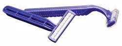 Picture of DUKAL DAWNMIST RAZORS Grip-N-Glide® Razor, Twin Blade, Lubricating Strip, Blue Plastic Guard, 100/Bx, 20 Bx/Cs
