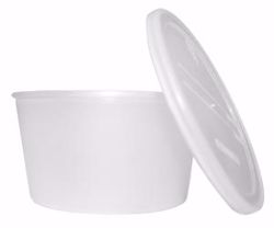 Picture of DUKAL DAWNMIST DENTURE CARE Denture Cups,  W/ Caps, Translucent In Color, 250/Cs