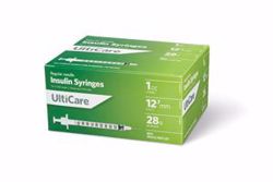 Picture of ULTIMED ULTICARE INSULIN SYRINGES Insulin Syringe, 1Cc, 28G X ½", 100/Bx