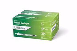 Picture of ULTIMED ULTICARE INSULIN SYRINGES Insulin Syringe, 1Cc, 29G X ½", 100/Bx