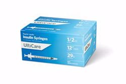 Picture of ULTIMED ULTICARE INSULIN SYRINGES Insulin Syringe, 1/2Cc, 29G X ½", 100/Bx