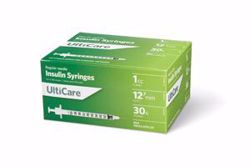 Picture of ULTIMED ULTICARE INSULIN SYRINGES Insulin Syringe, 1Cc, 30G X ½", 100/Bx