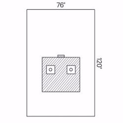 Picture of HALYARD DRAPES Bi-Limb Drape, 76" X 120", Sterile, 14/Cs