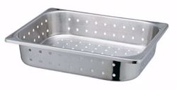 Picture of TECH-MED INSTRUMENT TRAYS Instrument Tray Only, Perforated, 12.59" X 10.23" X 2.56", Stainless Steel