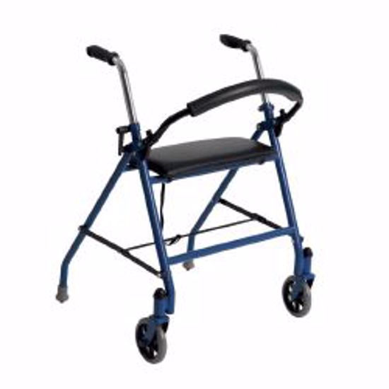 Picture of WALKER ROLLATOR PUSH DOWN BRAKE BLU