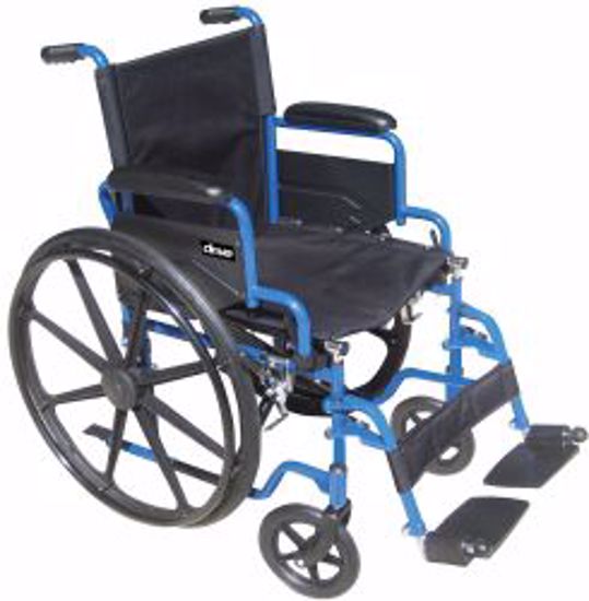 Picture of WHEELCHAIR BLUESTREAK FLIP DSK ARM W/ELEV FT REST 16