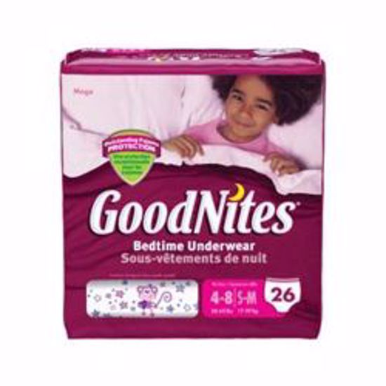 Picture of PANTS INCONT GOODNITES GIRLS SM/MED (26EA/PK 3PK/CS)