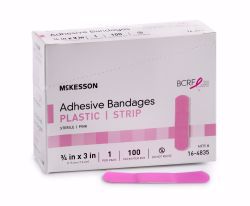 Picture of BANDAGE ADHSV PNK STRIP 3/4"X3" (100/BX 24BX/CS)