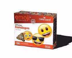 Picture of BANDAGE ADH EMOJI LF KIDS (100/BX 12BX/CS)