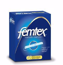 Picture of TAMPON FEMTEX SUPER PLUS (20/BX 12BX/CS)