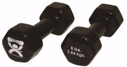 Picture of DUMBBELL VINYL-COATED IRON BLK 8LB