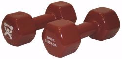 Picture of DUMBBELL VINYL-COATED IRON BRN 20LB