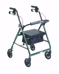 Picture of WALKER ROLLATOR LTWT FOLDING ALUM W/6" WHLS GRN 300LB