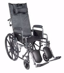 Picture of WHEELCHAIR RECLINING SNGL AXLDDA ELR 18" 300LBS