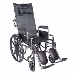 Picture of WHEELCHAIR RECLINING SNGL AXLDDA ELR 20" 300LBS