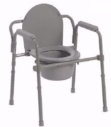 Picture of COMMODE FLD STL FRAME GRY 350LBS (4/CS)