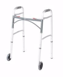 Picture of WALKER FOLDING ALUM W/WHEELS ADLT 350LB