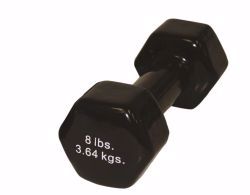 Picture of DUMBBELL IRON CANDO VINYL BLK8LB