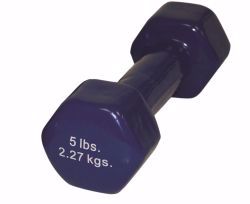 Picture of DUMBBELL IRON CANDO VINYL BLU5LB