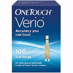 Picture of TEST STRIP BLD GLUC ONETOUCH VERIO (100/BX 24BX/CS)