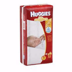 Picture of DIAPER HUGGIES LITTLE SNUGGLER JUMBO PK NB (32/PK 4PK/CS)