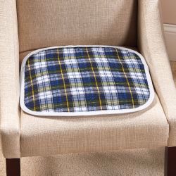 Picture of PAD CHAIR CAREFOR DELUXE RUSBL GRN PLAID 18"X18