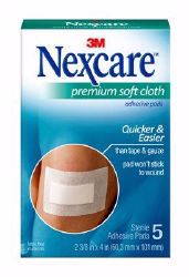 Picture of PAD ADH CLOTH NEXCARE PREMIUMSOFT 2 3/8"X4" (5/PK3PK/BX 4B