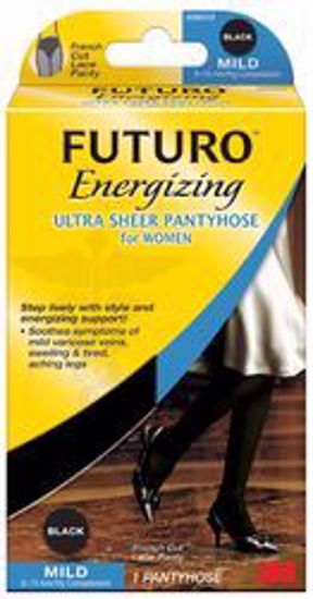 Picture of PANTYHOSE ULTRA SHEER FRENCH CUT BLK MILD WMN (12PR/BX)