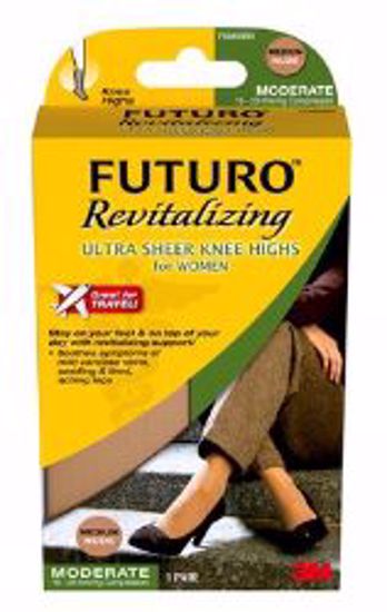 Picture of PANTYHOSE REVITALIZING ULTRA SHEER KNEE-HI NUDE MED (12PR/B
