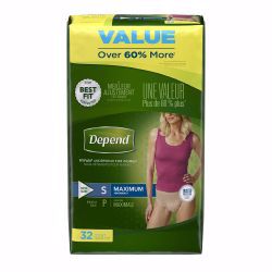 Picture of UNDERWEAR DEPEND MAX ABSRB WMN SM (32/PK 2PK/CS)