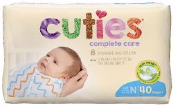 Picture of DIAPER BABY CUTIES COMPLETE CARE JUMBO SZ0 (40/BG 4BG/CS)