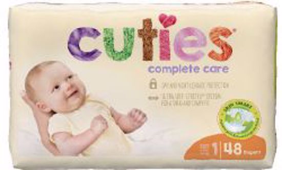 Picture of DIAPER BABY CUTIES COMPLETE CARE JUMBO SZ1 (48/BG 4BG/CS)