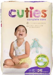 Picture of DIAPER BABY CUTIES COMPLETE CARE JUMBO SZ5 (25/BG 4BG/CS)