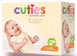 Picture of DIAPER BABY CUTIES COMPLETE CARE SZ1 (176/CS)