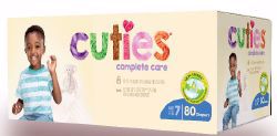 Picture of DIAPER BABY CUTIES COMPLETE CARE SZ7 (80/CS)