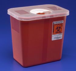 Picture of CONTAINER SHARPS RED W/LID 2GL (20/CS) KENDAL