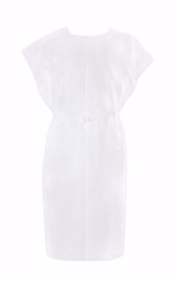 Picture of GOWN EXAM T/P/T WHT 30X42 (50/CS)