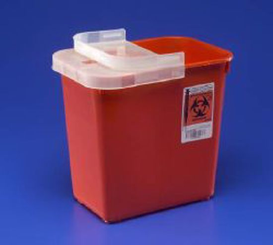 Picture of CONTAINER SHARPS OR RED 2GL (20/CS)8990 KENDAL