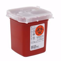 Picture of CONTAINER SHARPS RED W/LID 1PT (100/CS)8901 KENDAL
