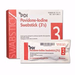 Picture of SWABSTICK PVP PREP 3'S (3/PK 25PK/BX)