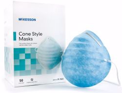 Picture of MASK FACE CONE W/HDBND LF BLU(50/BX 6 BX/CS)