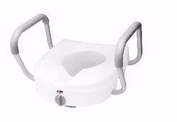 Picture of SEAT TOILET RAISED W/CLAMPS &ARMS