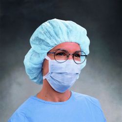 Picture of MASK FACE SURG ANTI-FOG W/TIES BLU (50/BX) KIMCLK