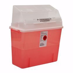 Picture of CONTAINER SHARPS TRANS RED 2GL (12/CS) KENDAL