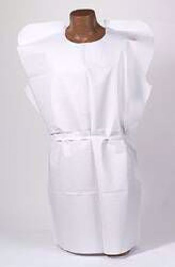 Picture of GOWN EXAM 3PLY ECON F/B OPN WHT 30X42 (50/CS)