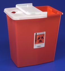 Picture of CONTAINER SHARPS RED W/LID 12GL (10/CS) KENDAL