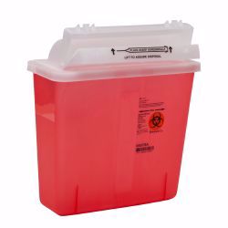 Picture of CONTAINER SHARPS 5QT RED(20/CS) 8507 KENDAL
