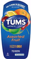 Picture of TUMS ULTRA TAB 1000MG CHEW ASTD FRT (72/BT)