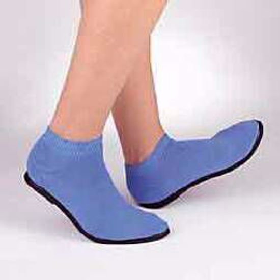 Picture of SLIPPER HARD SOLE AZURE MED (48PR/CS)